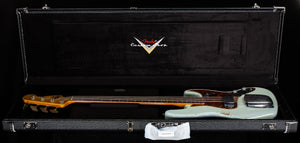 Fender Custom Shop 1960 Jazz Bass Relic Super Faded Aged Sonic Blue (830)