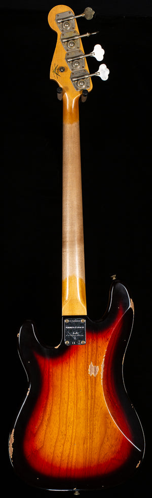 Fender Custom Shop LTD "P" Jazz Bass Relic Chocolate 3-Color Sunburst (851)