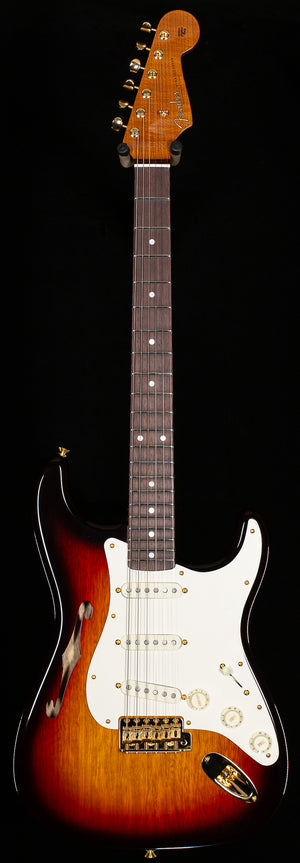 Fender Custom Shop Aritsan Korina Thinline Stratocaster Chocolate 3-Tone Sunburst (247)