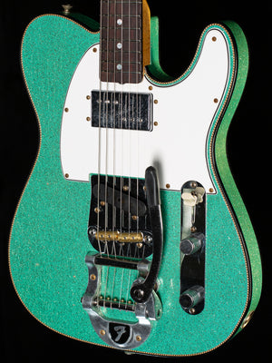 Fender Custom Shop LTD CuNiFe Telecaster Custom Journeyman Relic Aged Sea Foam Green Sparkle (357)