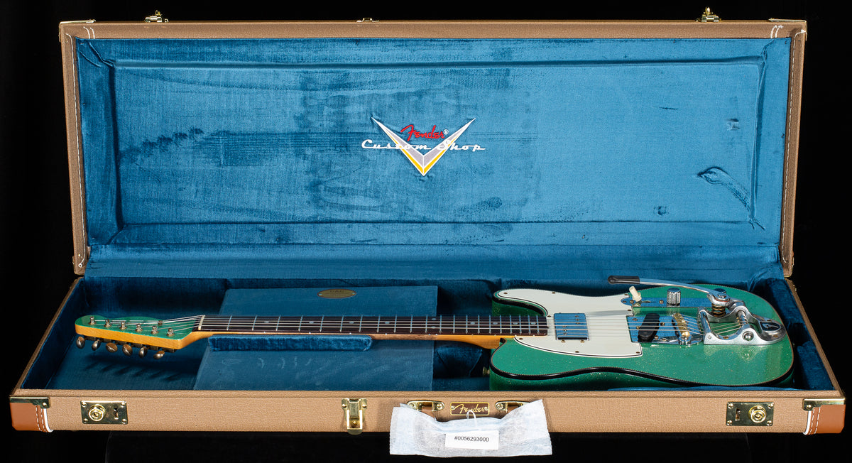 Fender Custom Shop LTD CuNiFe Telecaster Custom Journeyman Relic Aged Sea Foam Green Sparkle (357)