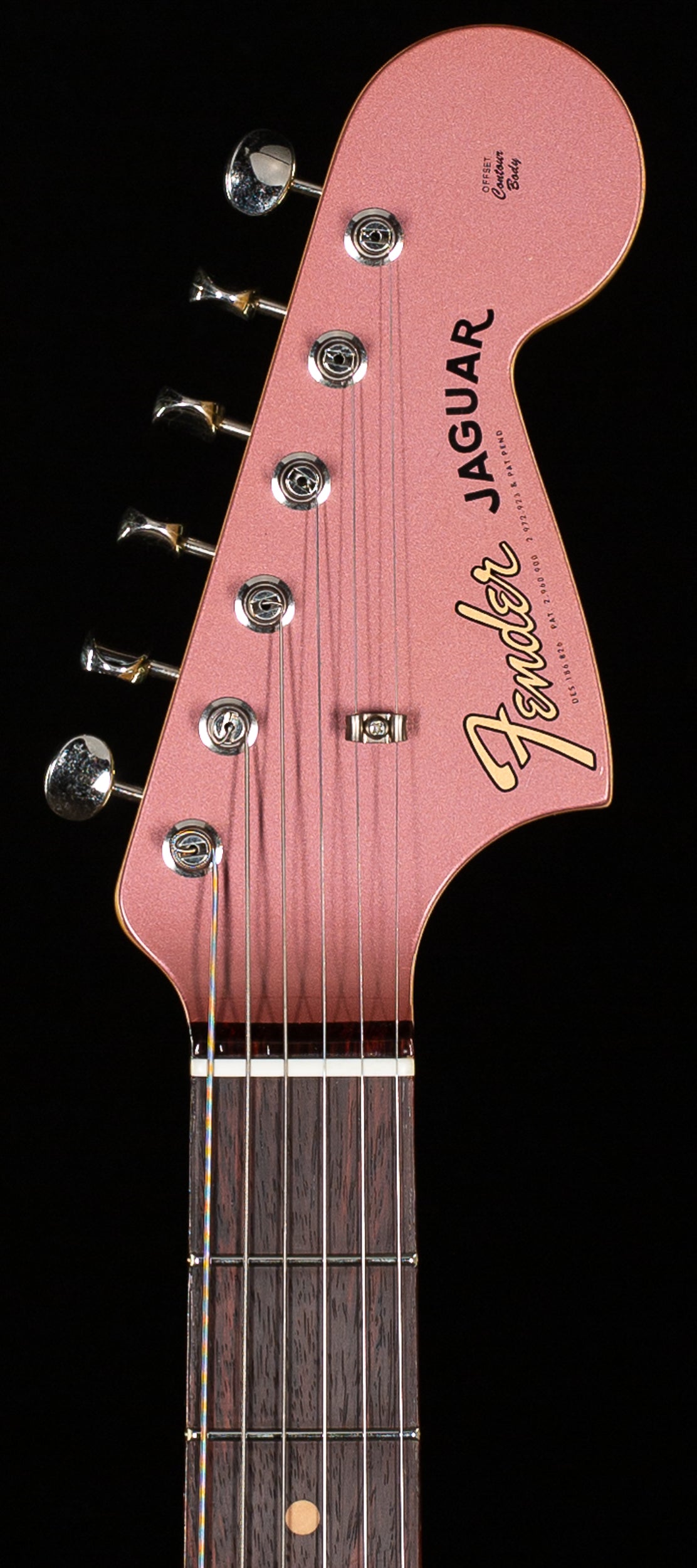 Fender Custom Shop 1963 Jaguar Deluxe Closet Classic Aged Burgundy Mist Metallic Matching Head Stock (264)