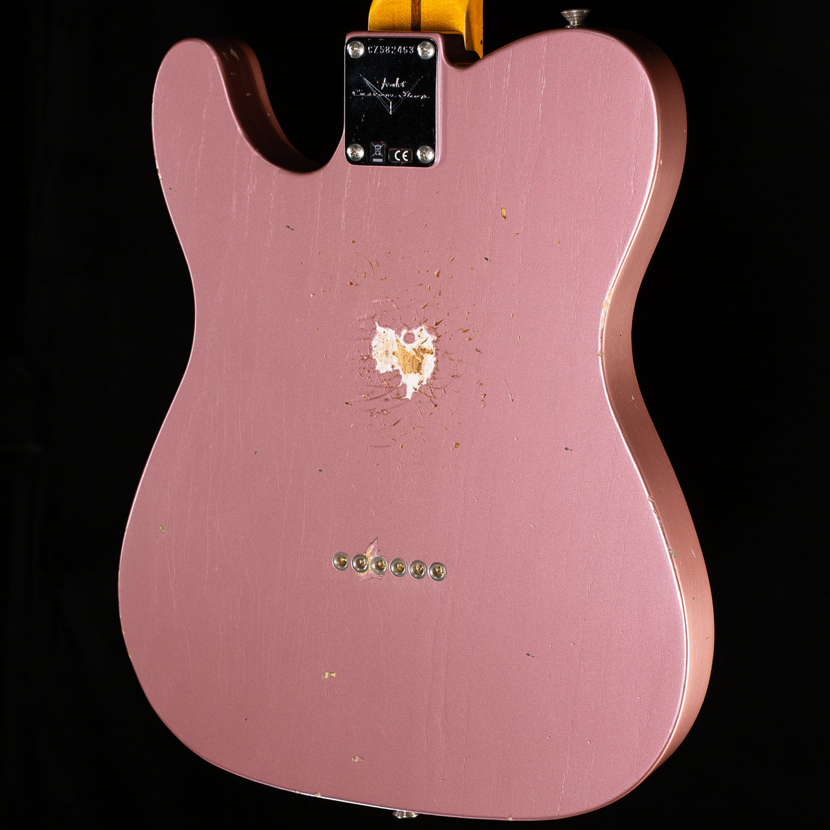 Fender Custom Shop 1956 Esquire Relic w/ Closet Classic Hardware Super Faded Aged Burgundy Mist Metallic (463)