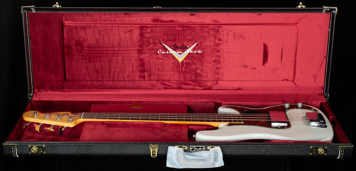 Fender Custom Shop 1965 Precision Bass Deluxe Closet Classic Olympic White (702)