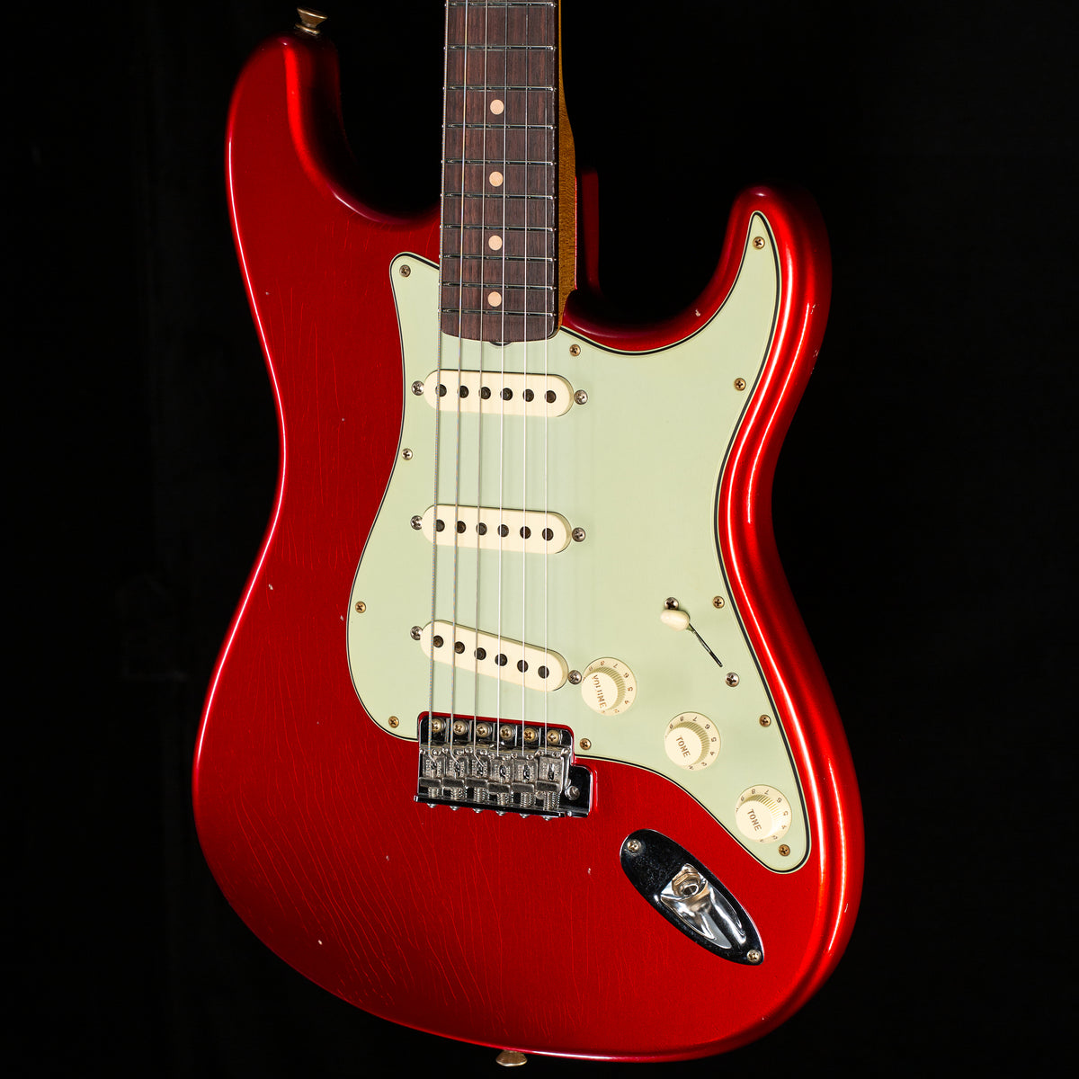Fender Custom Shop 1960 Stratocaster Journeyman Relic Aged Candy Apple Red (093)