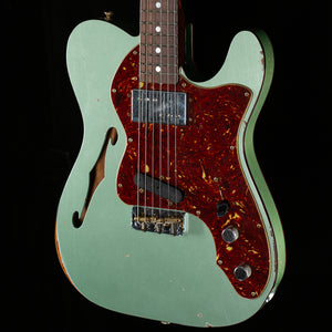 Fender Custom Shop LTD 1972 Telecaster Custom Thinline Relic Faded Sage Green Metallic (164)