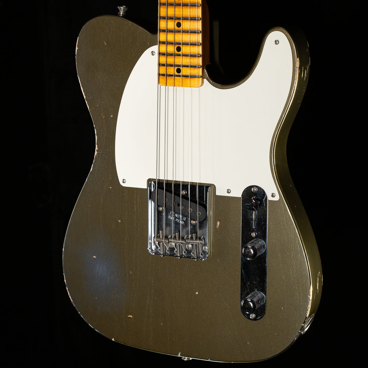 Fender Custom Shop 1956 Esquire Relic w/ Closet Classic Hardware Super Aged Charcoal Frost Metallic (580)