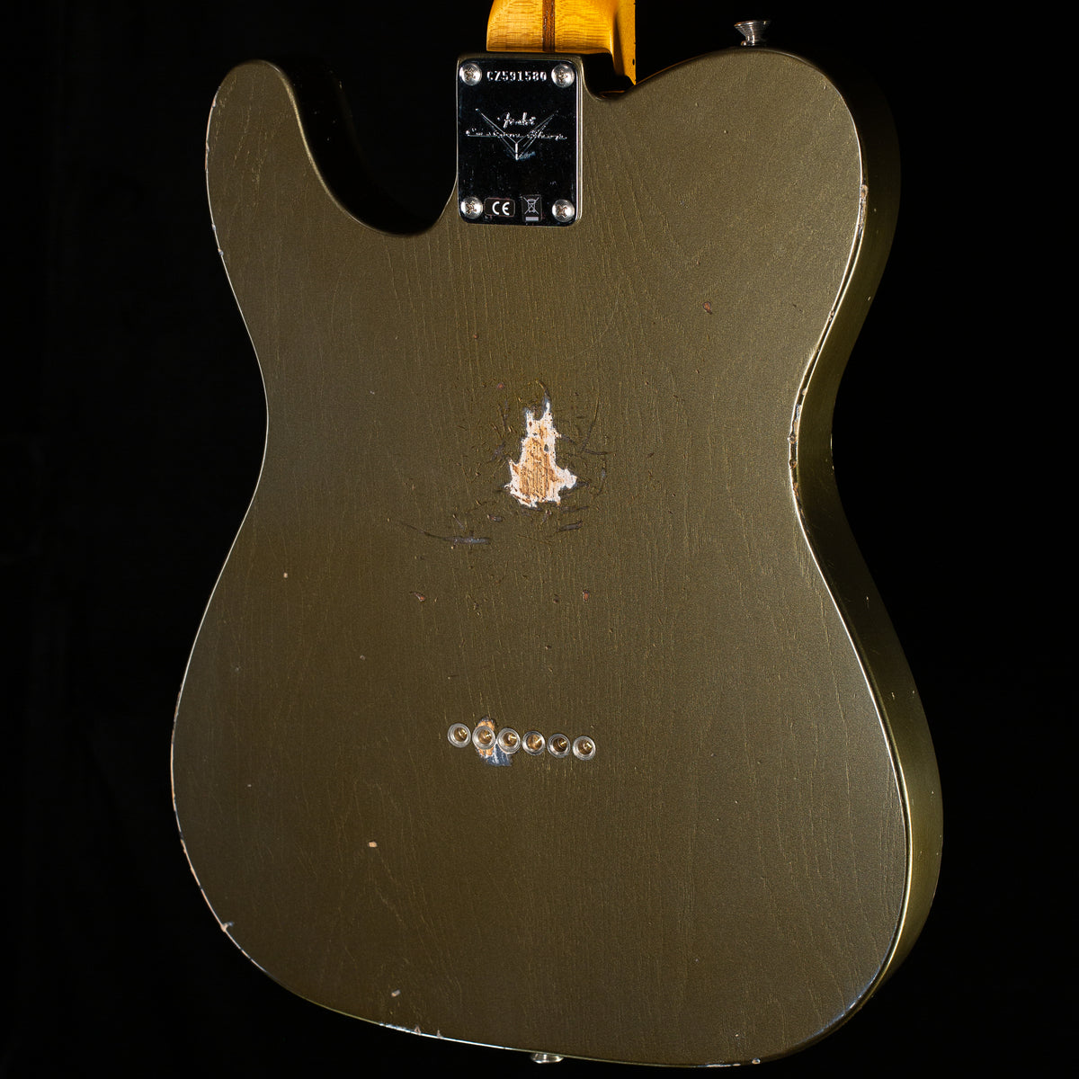 Fender Custom Shop 1956 Esquire Relic w/ Closet Classic Hardware Super Aged Charcoal Frost Metallic (580)