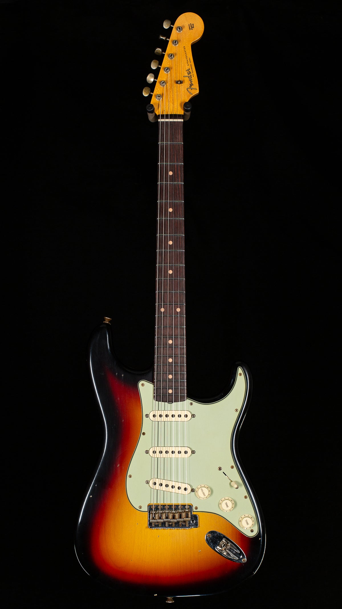 Fender Custom Shop 1960 Stratocaster Journeyman Relic Bleached 3-Color Sunburst (634)