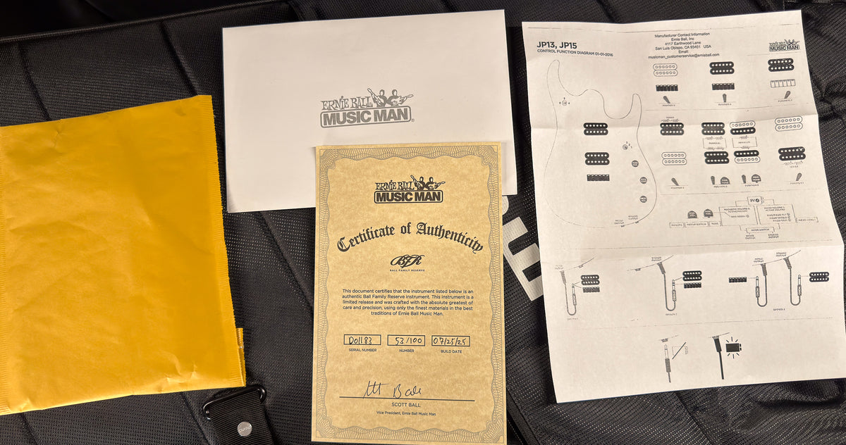 Ernie Ball Music Man BFR JP15 Piezo Solar Flare (183)