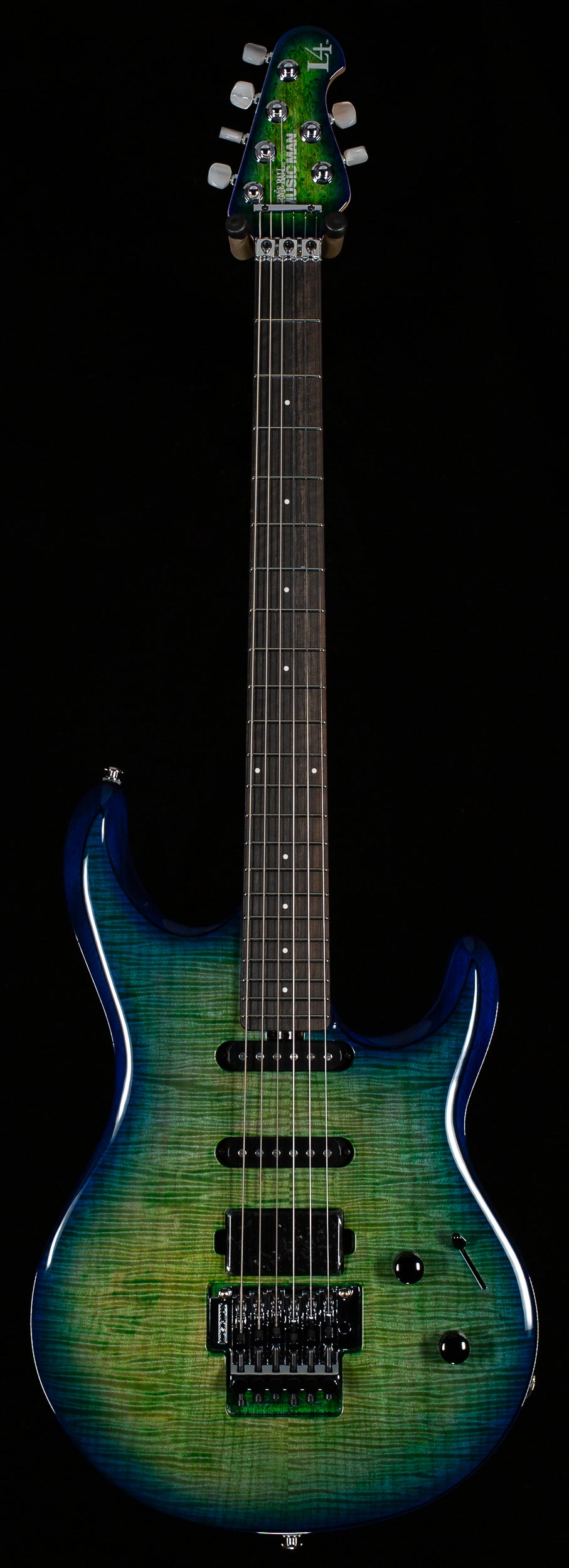 Ernie Ball Music Man BFR Luke 4 Floyd Rose Green Tide (403)