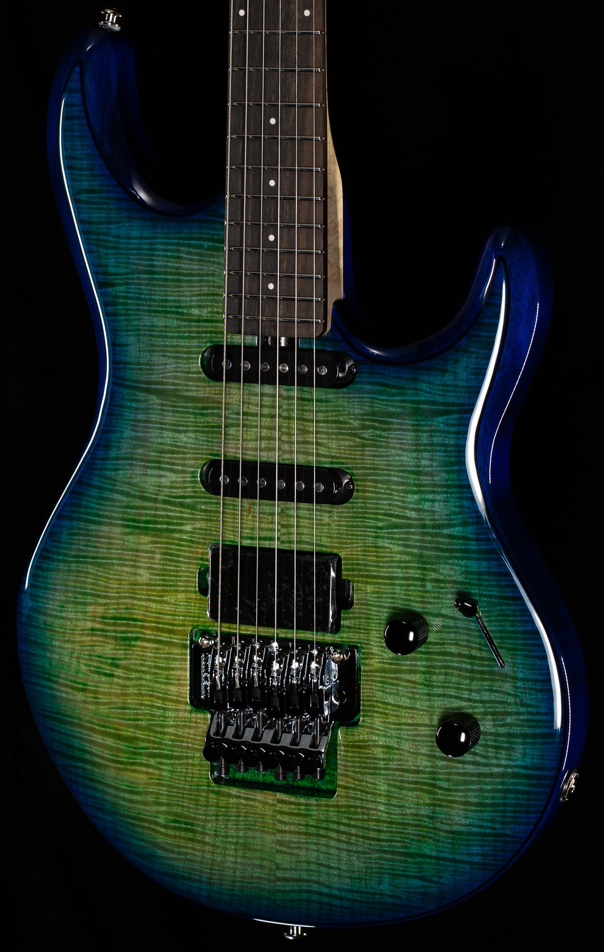 Ernie Ball Music Man BFR Luke 4 Floyd Rose Green Tide (403)