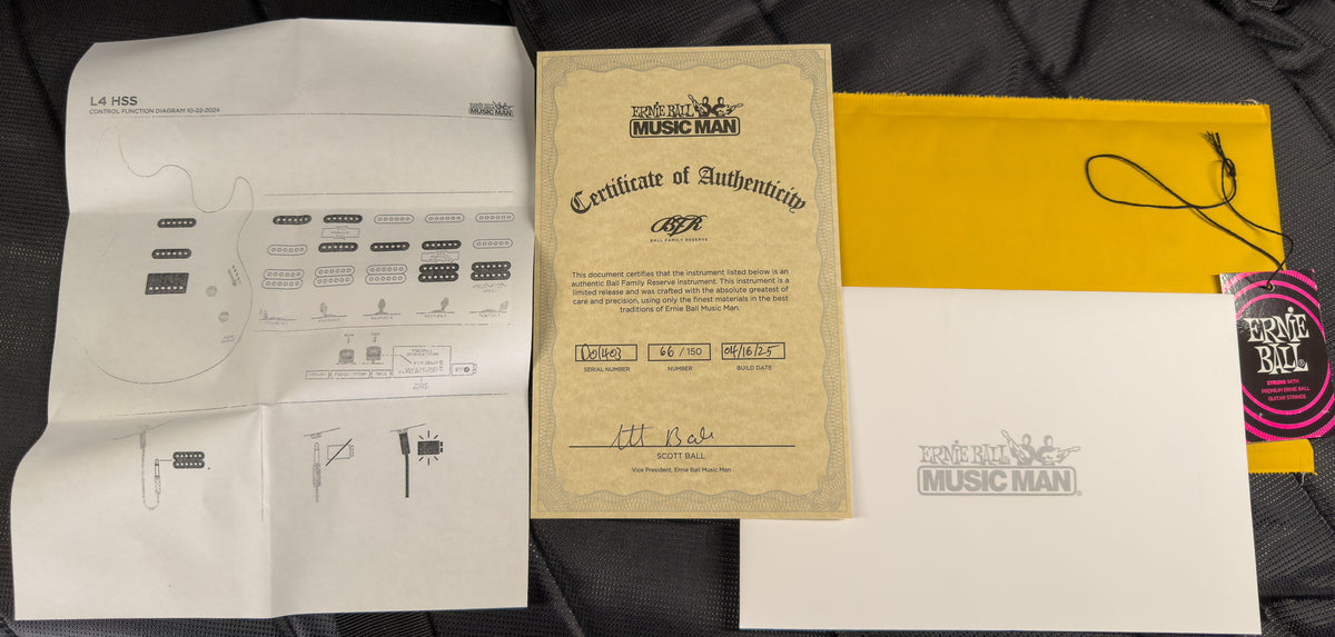 Ernie Ball Music Man BFR Luke 4 Floyd Rose Green Tide (403)