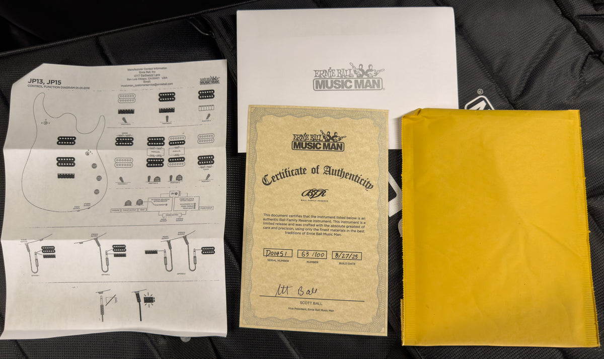 Ernie Ball Music Man BFR JP15 Piezo Toxic Sludge (451)