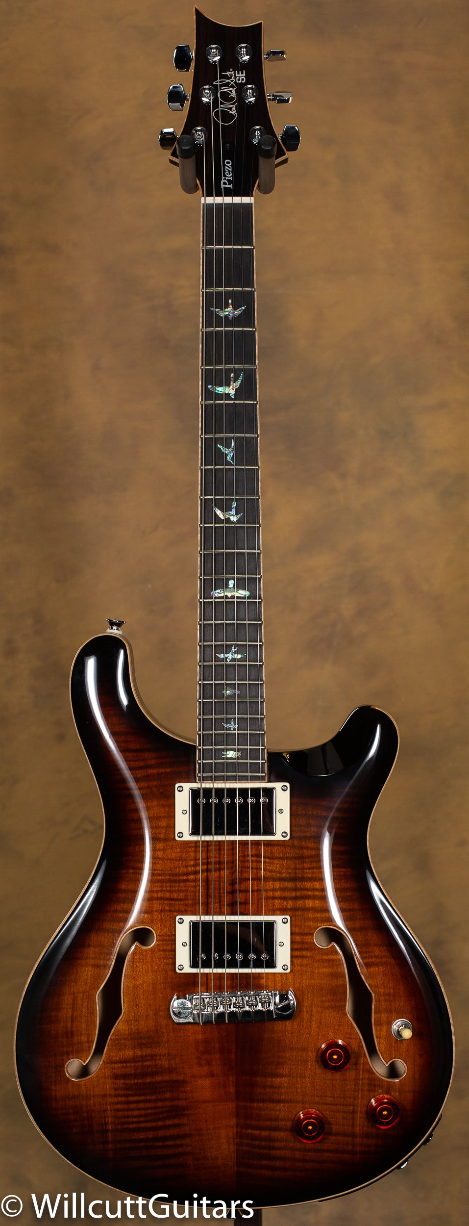 PRS SE Hollowbody II Piezo Black Gold Burst