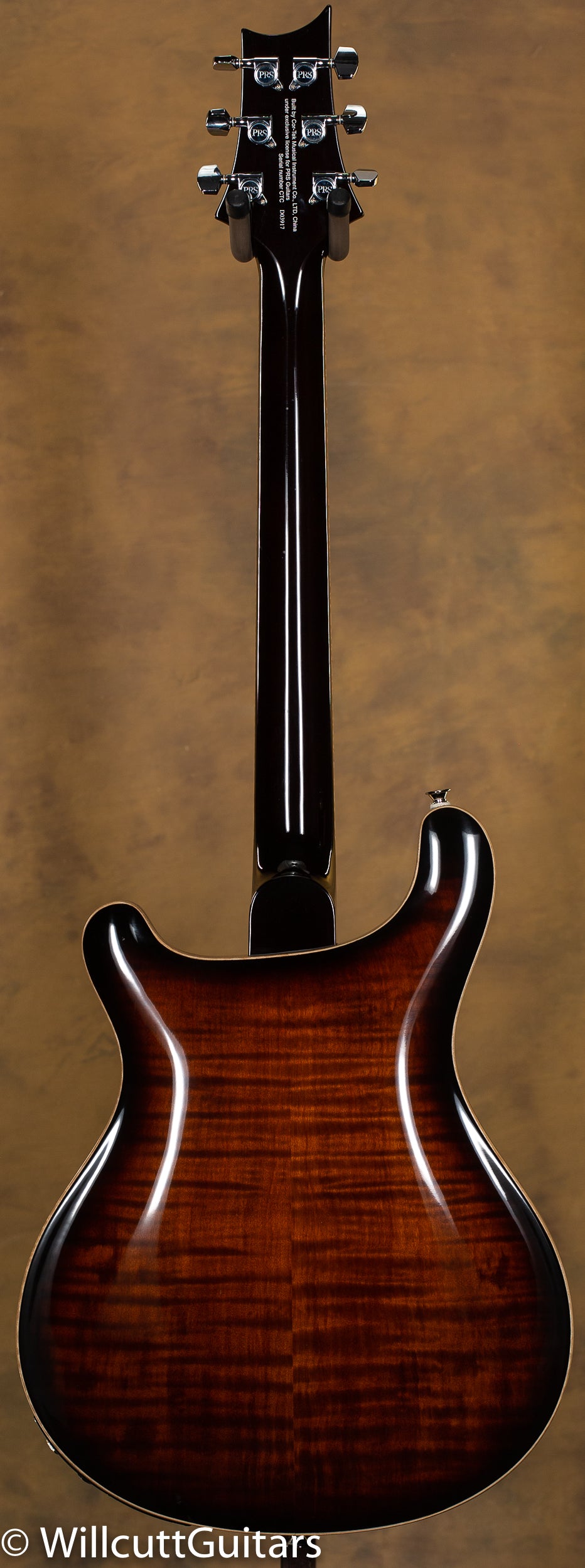 PRS SE Hollowbody II Piezo Black Gold Burst - Willcutt Guitars