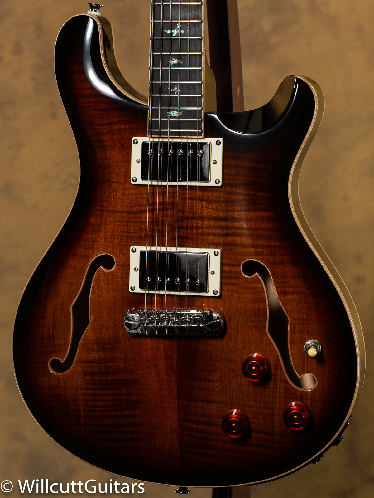 PRS SE Hollowbody II Piezo Black Gold Burst