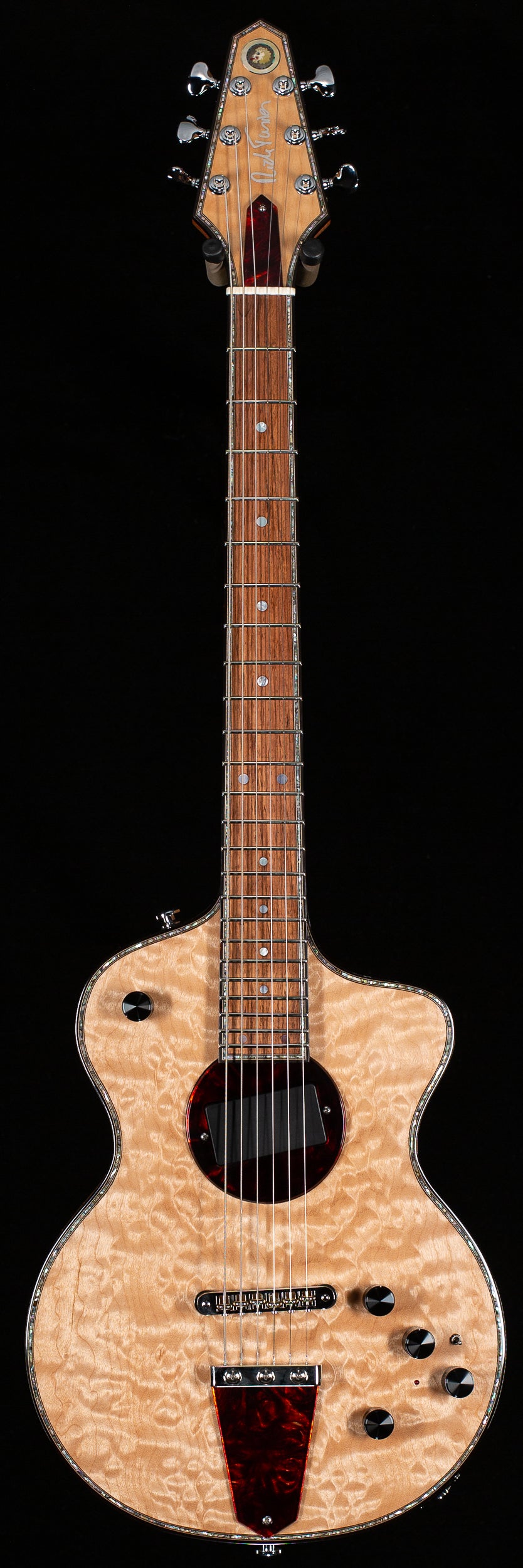 Rick Turner Model 1 Deluxe Featherweight &quot;Legacy One&quot; Natural Quilt (105)