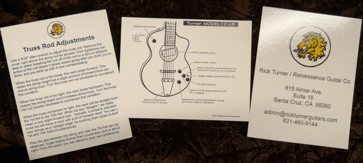 Rick Turner Model 1 Deluxe Featherweight &quot;Legacy One&quot; Natural Quilt (105)