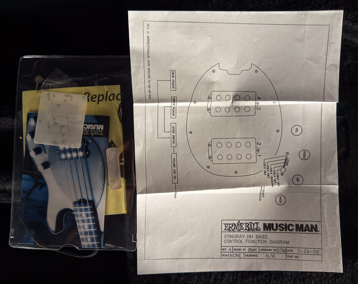 2011 Ernie Ball Music Man StingRay 5 HH Blue Pearl