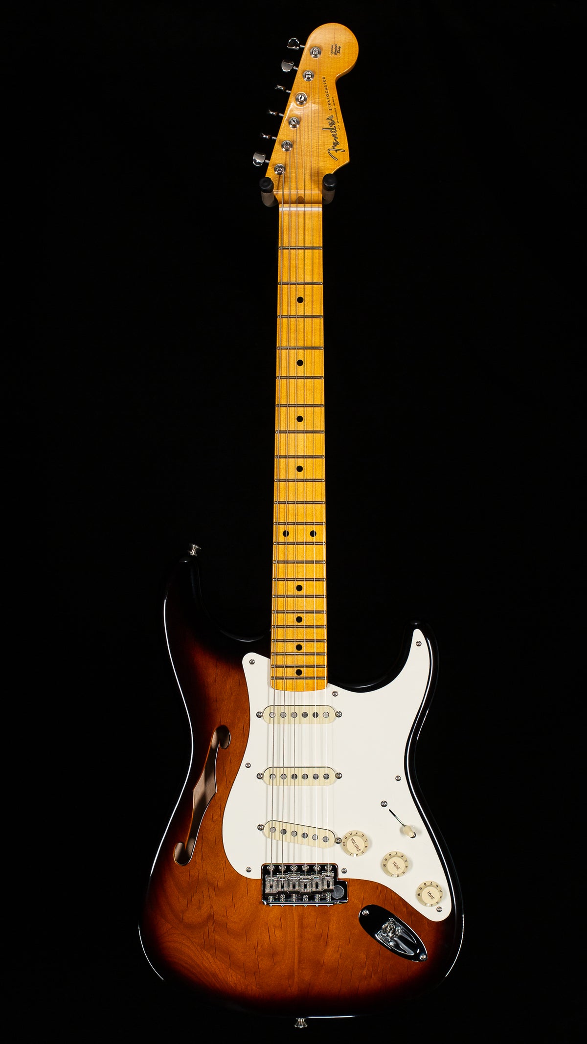 Fender Eric Johnson Thinline Stratocaster Maple Fingerboard 2-Color Sunburst New Old Stock DEMO