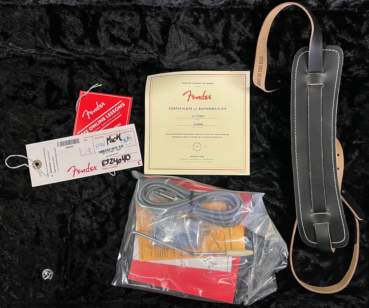 Fender Eric Johnson Stratocaster Maple Fingerboard White Blonde (040)