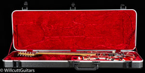 EVH Striped Series Frankenstein Frankie Maple Fingerboard Red with Black Stripes Relic