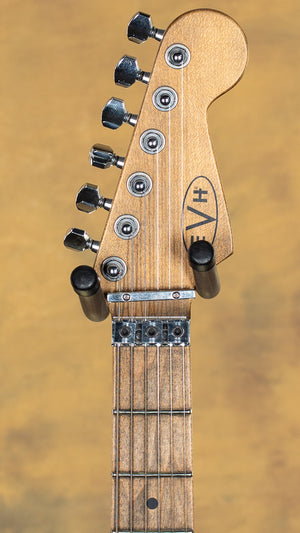 2021 EVH Striped Series Frankie Red White Black Stripes Relic