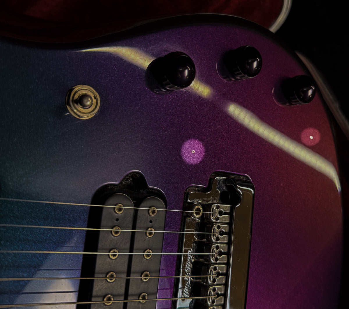 2002 Ernie Ball Music Man Petrucci 7 String Piezo Mystic Dream