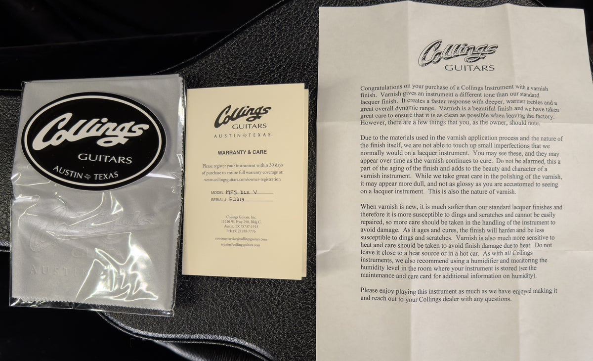 Collings MF5 Deluxe Varnish Mandolin (313)