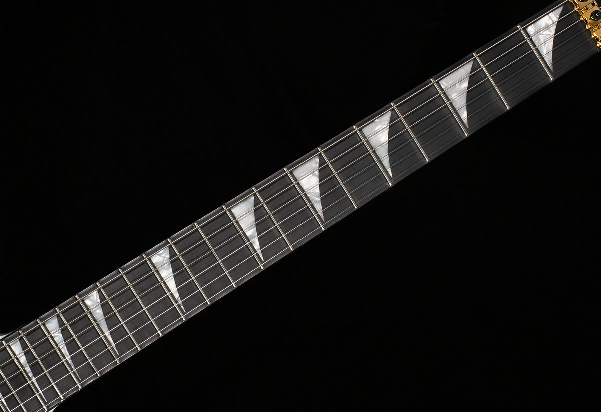 Jackson MJ Series Rhoads RR24MG Ebony Fingerboard White with Black Pinstripes (159)