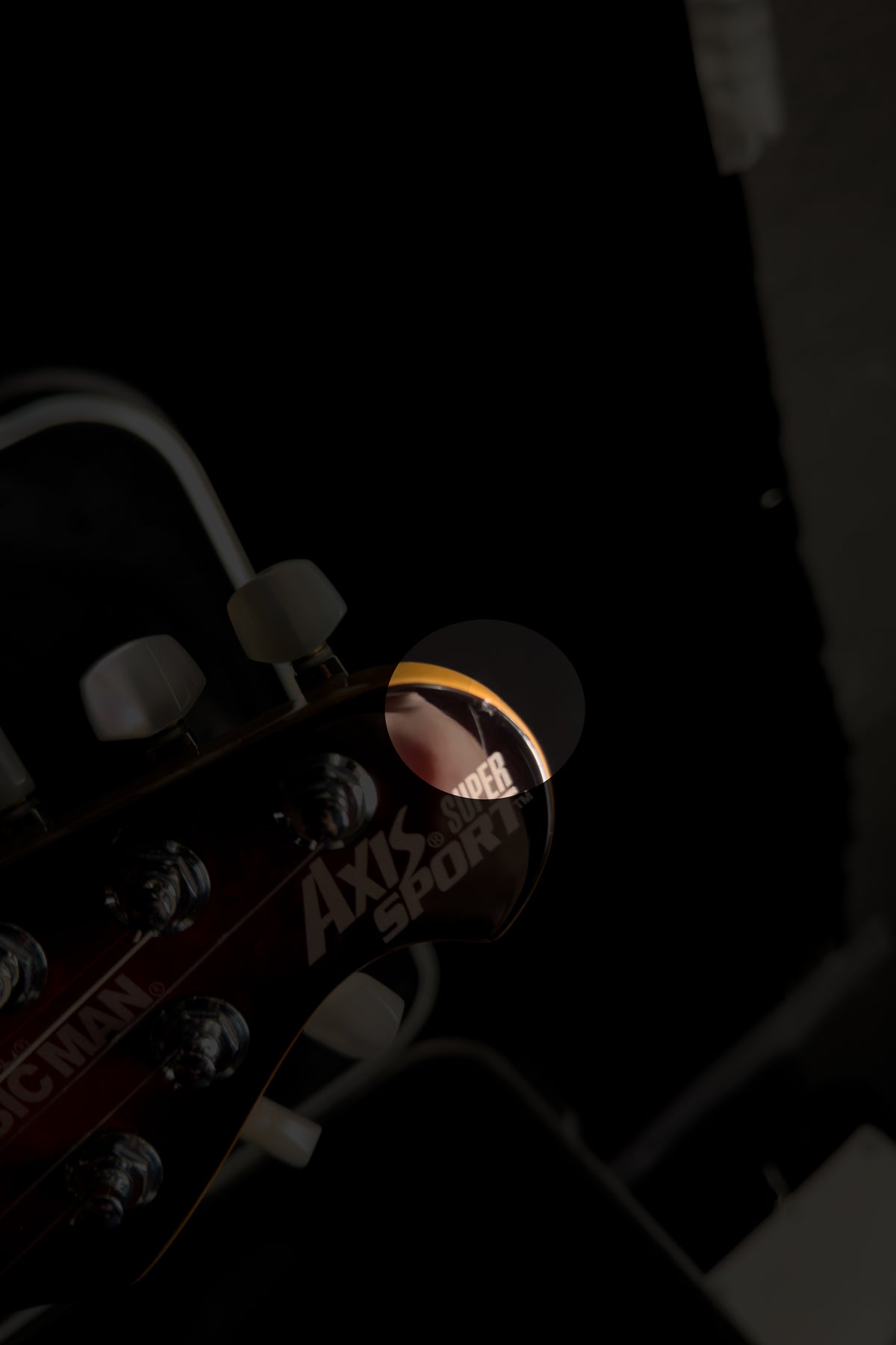 2003 Ernie Ball Music Man Axis Super Sport HH Hardtail Black Cherry Burst