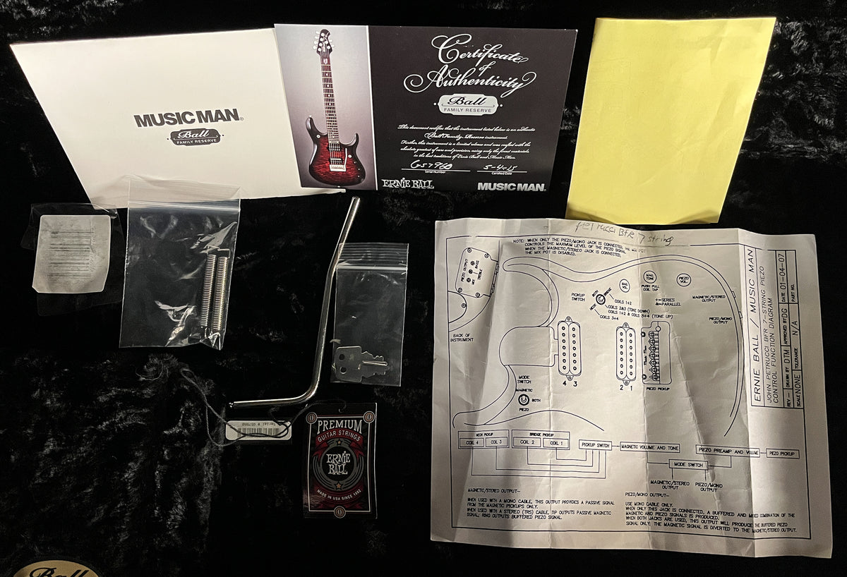 2015 Ernie Ball Music Man BFR Petrucci Island Burst Koa