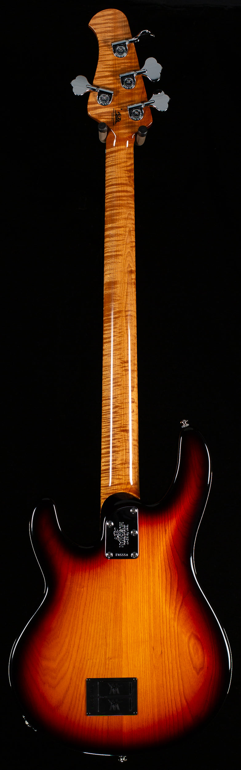 Ernie Ball Music Man BFR StingRay Fretless Figured Roasted Neck Vintage Sierra Burst