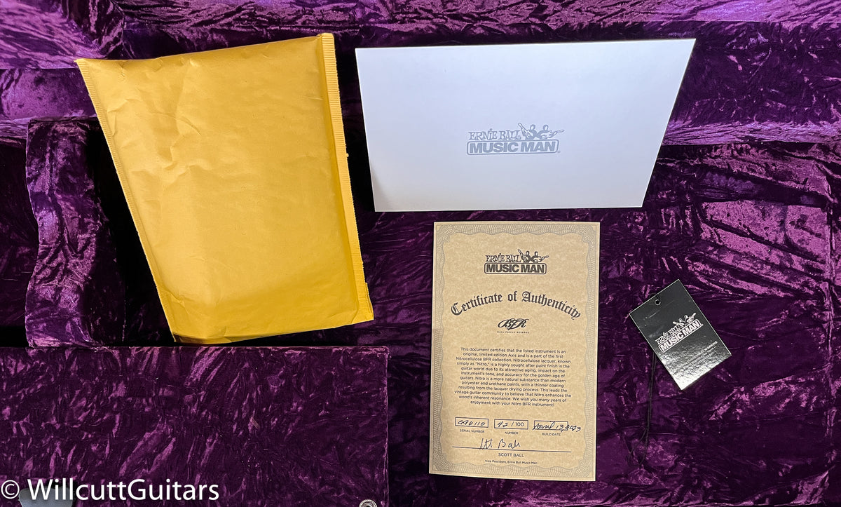 Ernie Ball Music Man BFR Axis Nitro Translucent Purple (110)