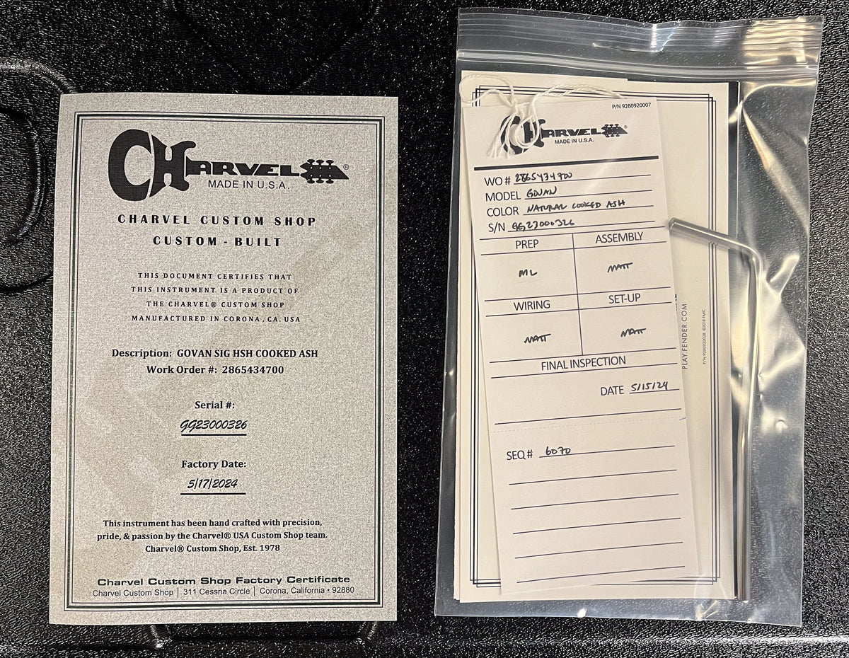 Charvel Guthrie Govan Signature HSH Caramelized Ash, Caramelized Flame Maple Fingerboard, Natural (326)