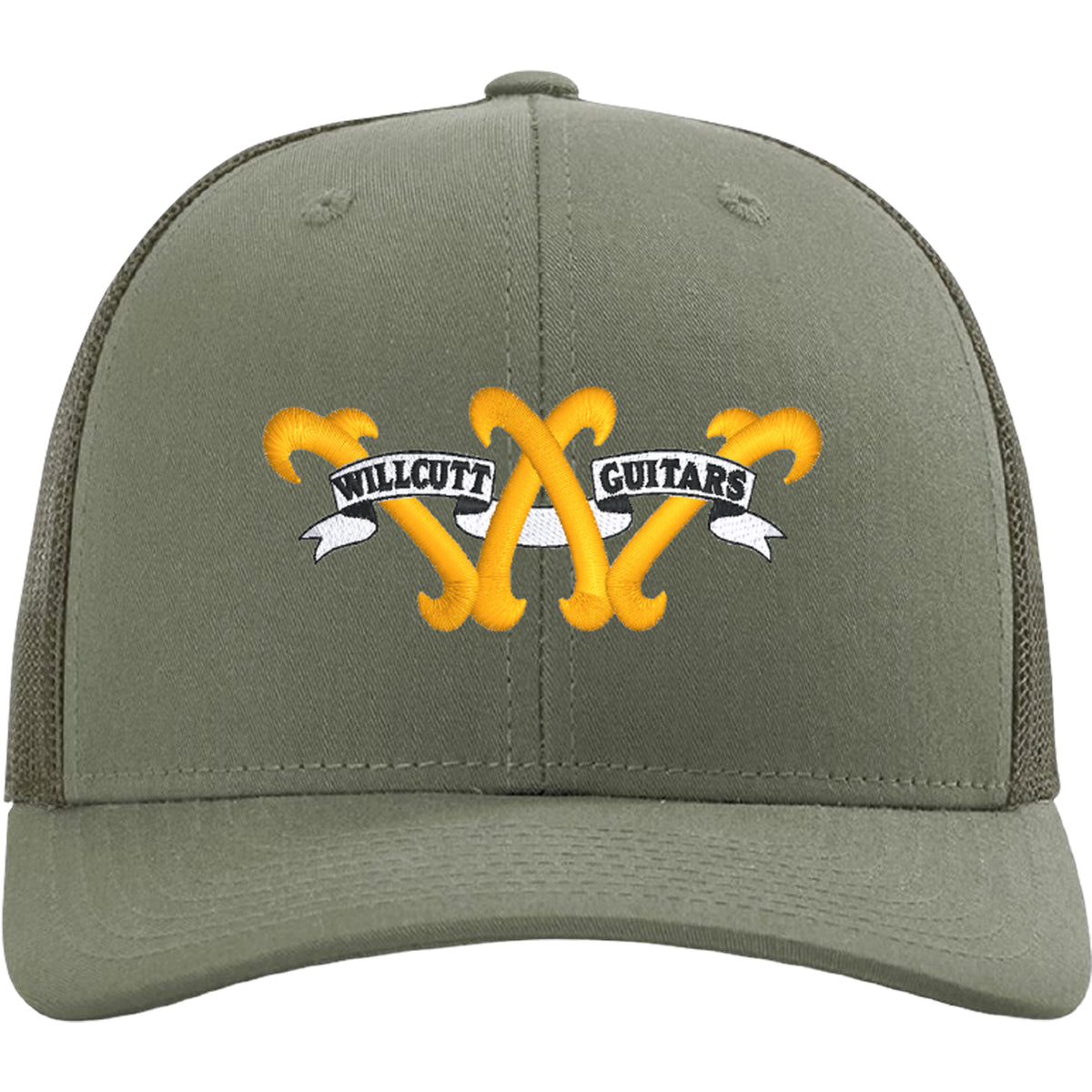 Willcutt Guitars Trucker Hat Gold Logo