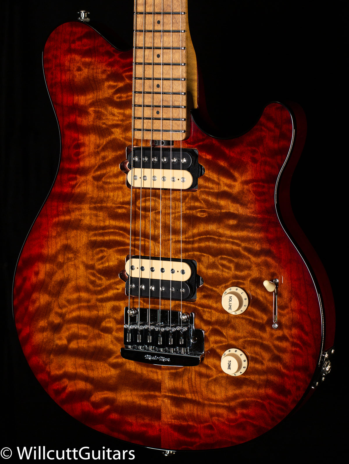 Ernie Ball Music Man Axis Super Sport Roasted Amber Quilt (593)