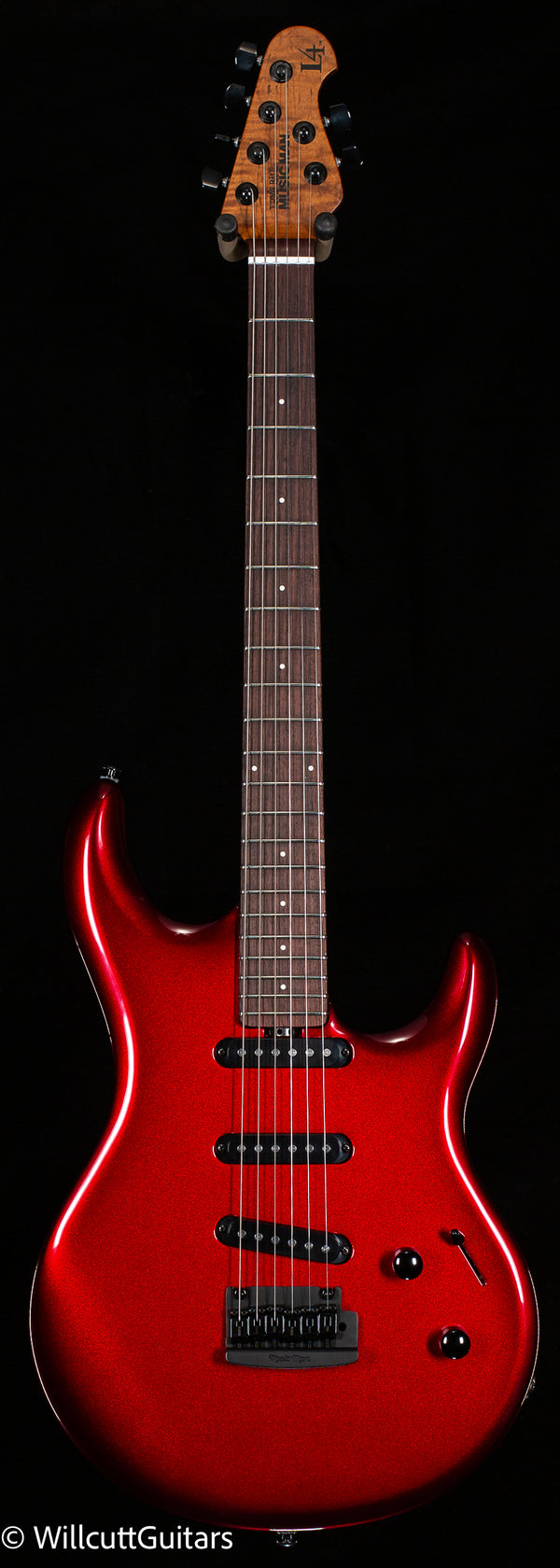 Ernie Ball Music Man Luke 4 L4 SSS Trem Scoville Red (876) Willcutt Guitars