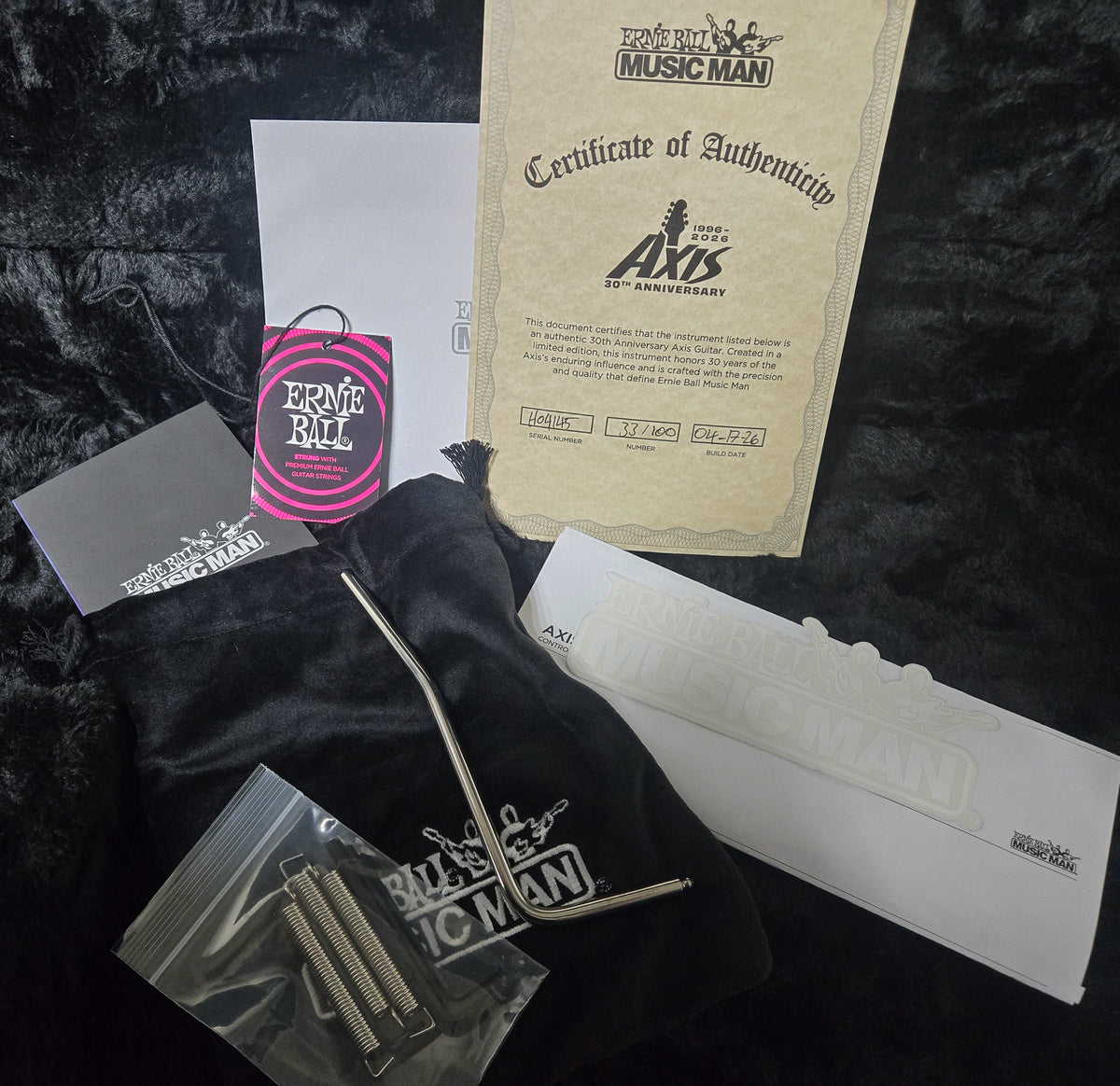 Ernie Ball Music Man 30th Anniversary Axis Trans Purple Quilt (145)