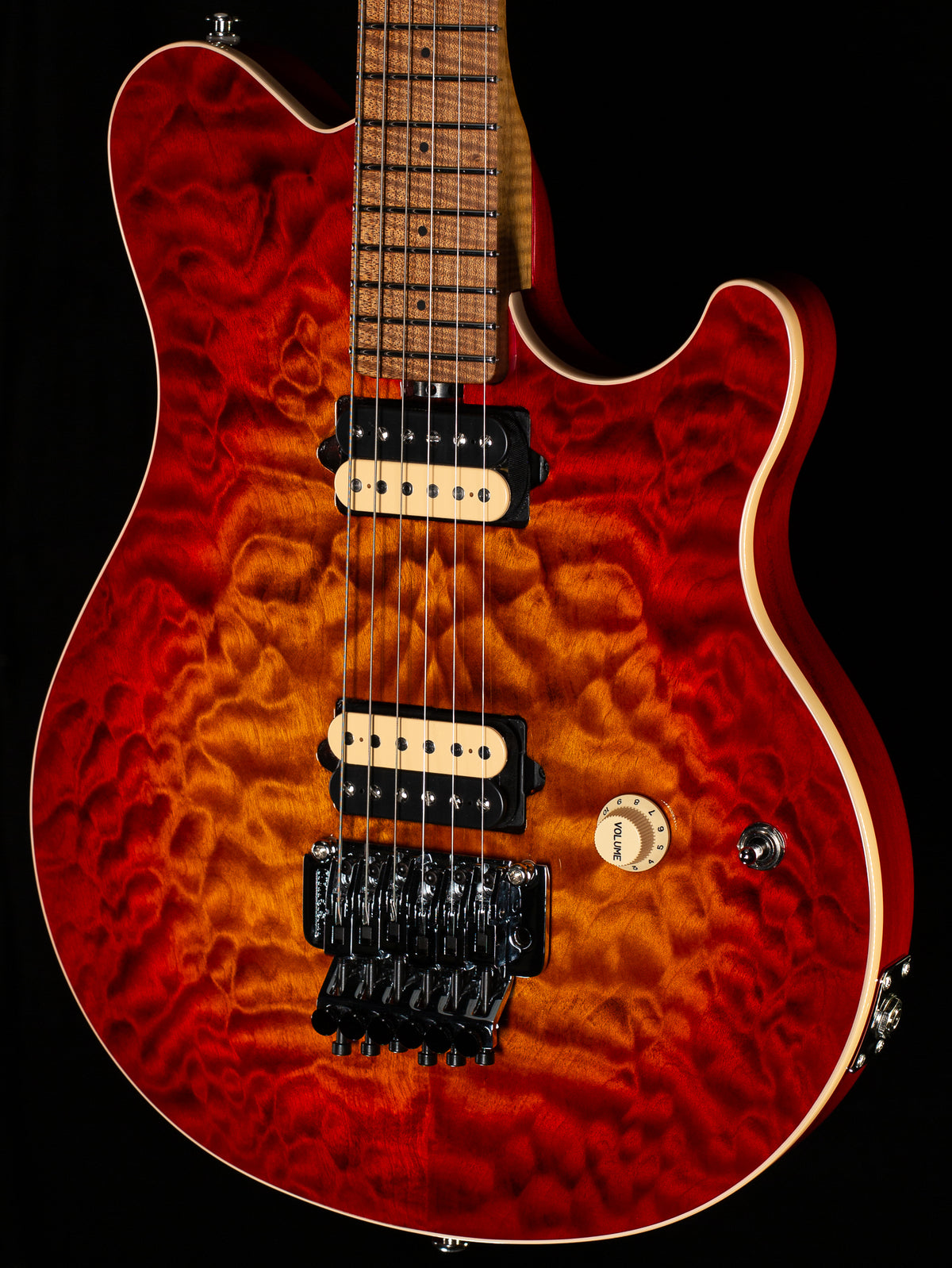 Ernie Ball Music Man Willcutt Limited Axis Lava Burst Quilt (495)