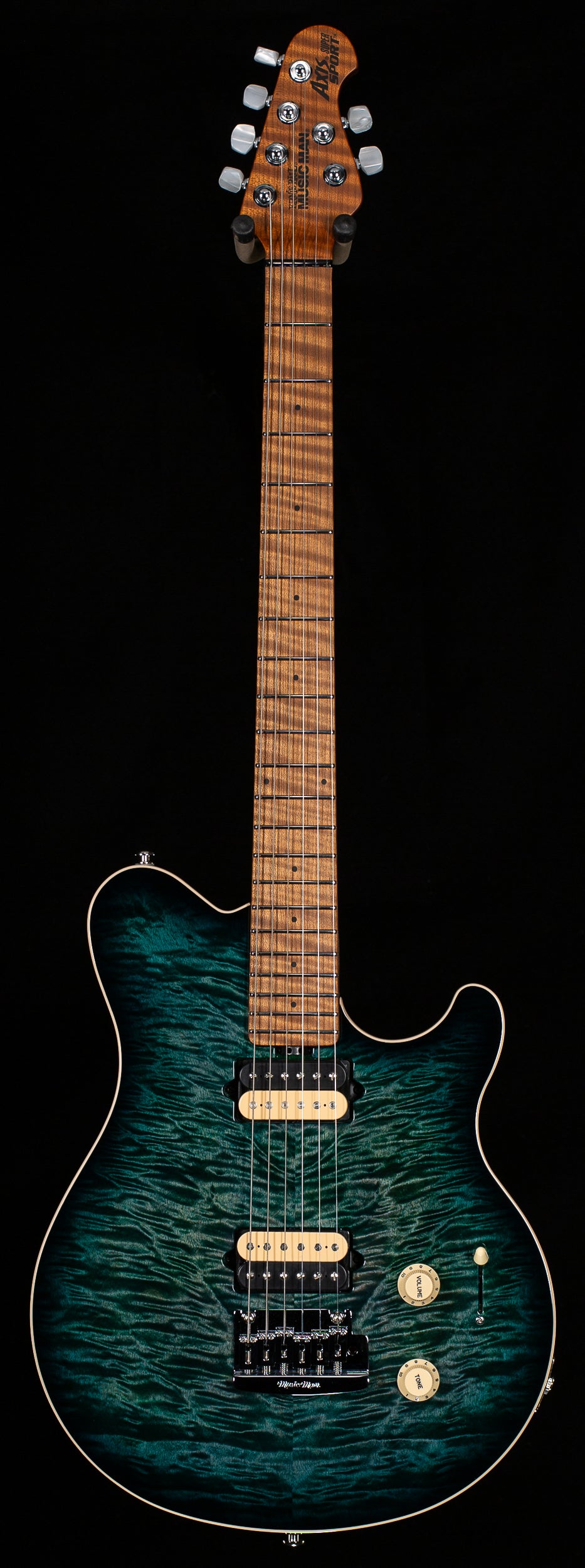 Ernie Ball Music Man Axis Super Sport HH Trem Yucatan Quilt (571)