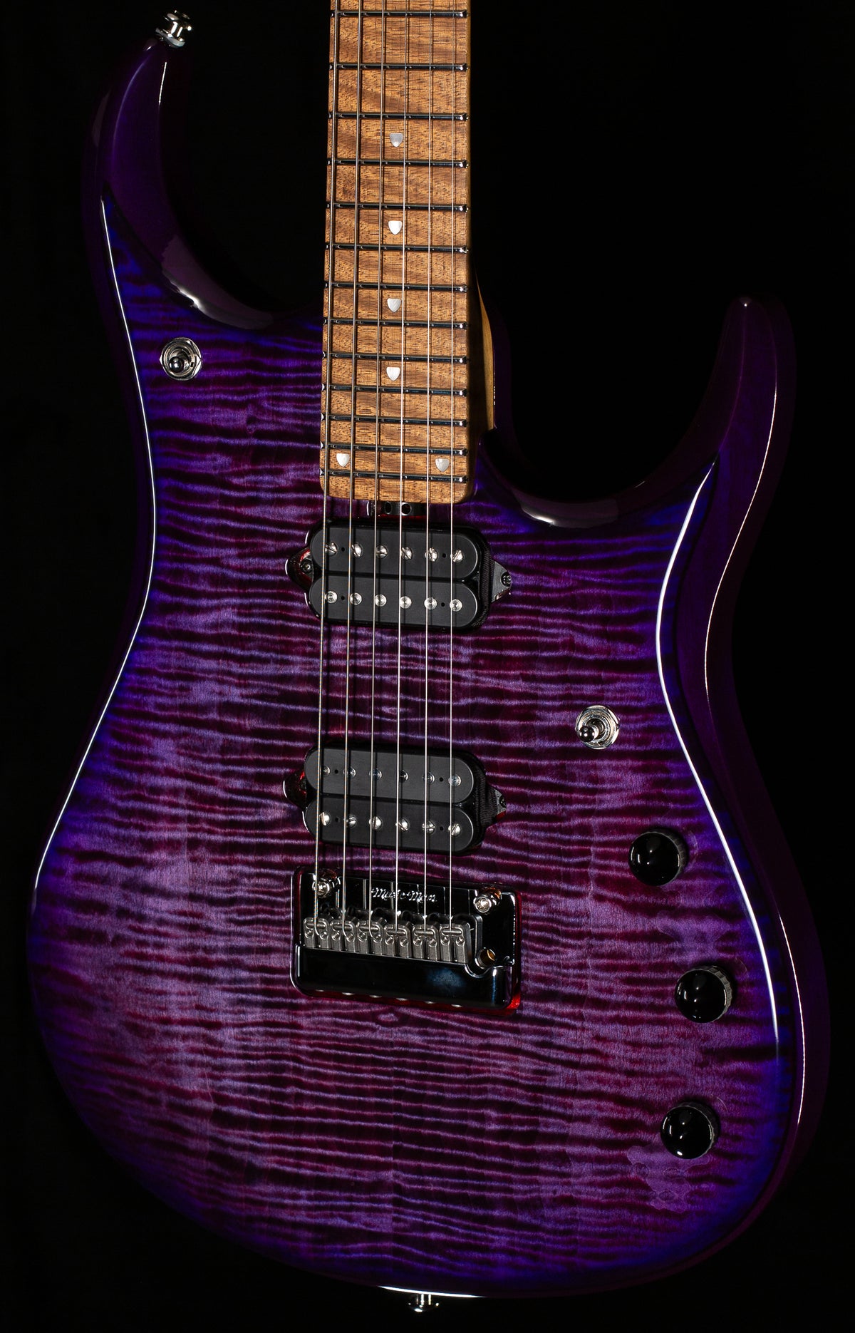 Ernie Ball Music Man JP15 Piezo Purple Nebula Flame (058)