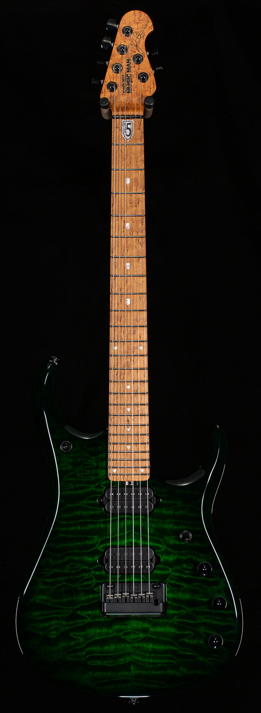 Ernie Ball Music Man JP15 Piezo Green Tiger Quilt (703)