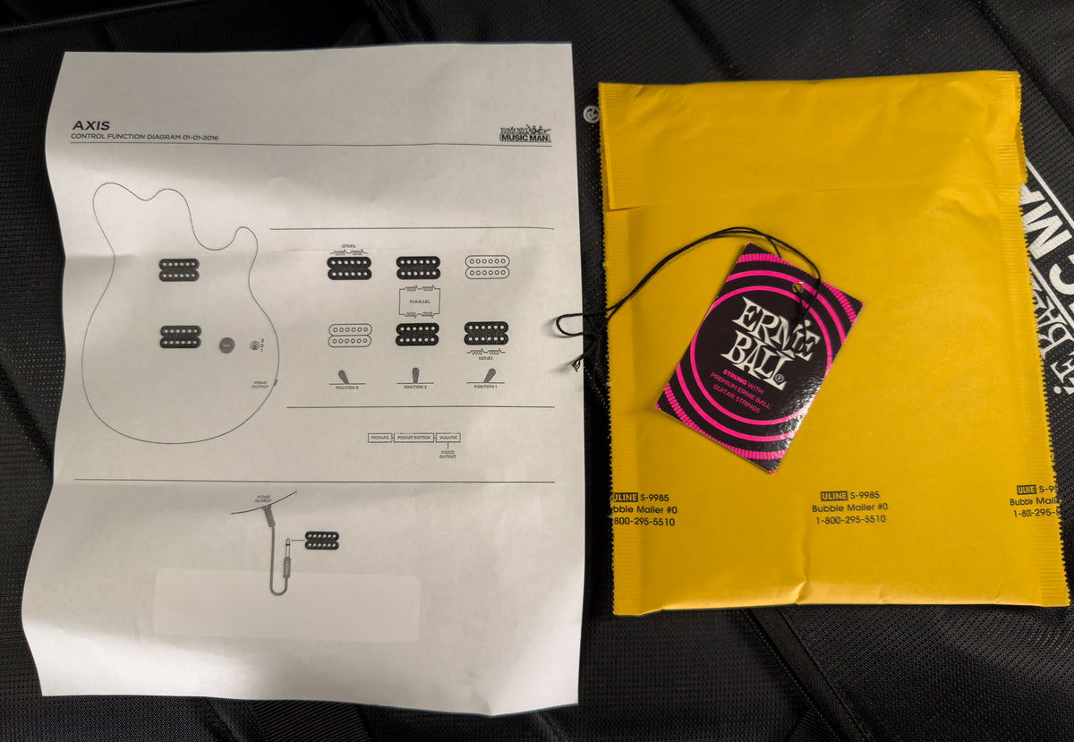 Ernie Ball Music Man Axis Charcoal Cloud Flame (454)