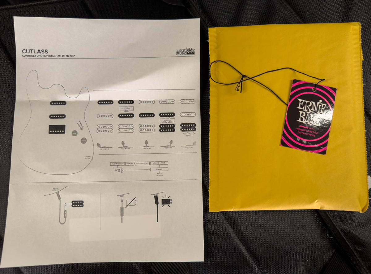 Ernie Ball Music Man Cutlass RS HSS Black (643)