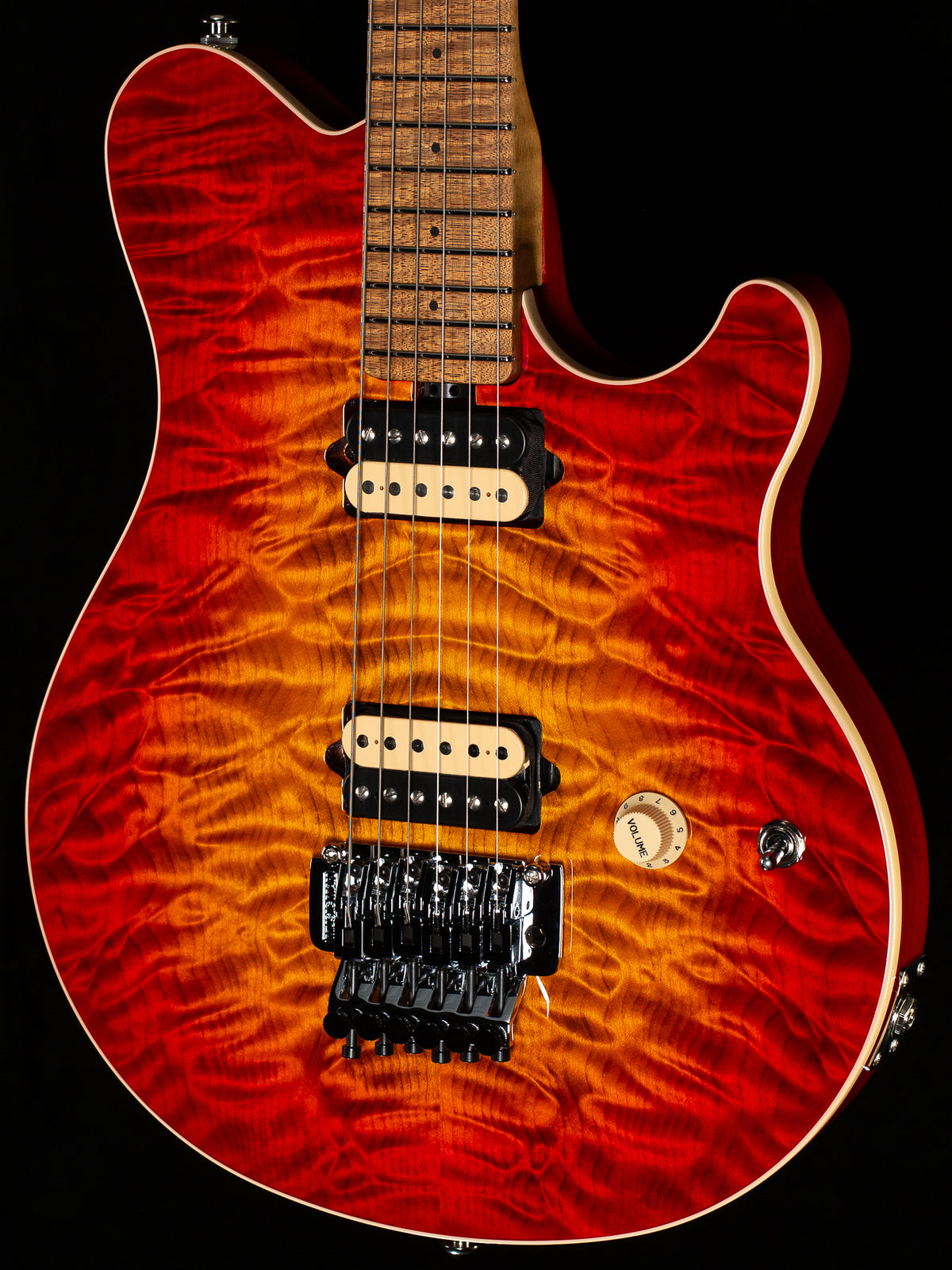 Ernie Ball Music Man Willcutt Limited Axis Lava Burst Quilt Floyd Rose (651)