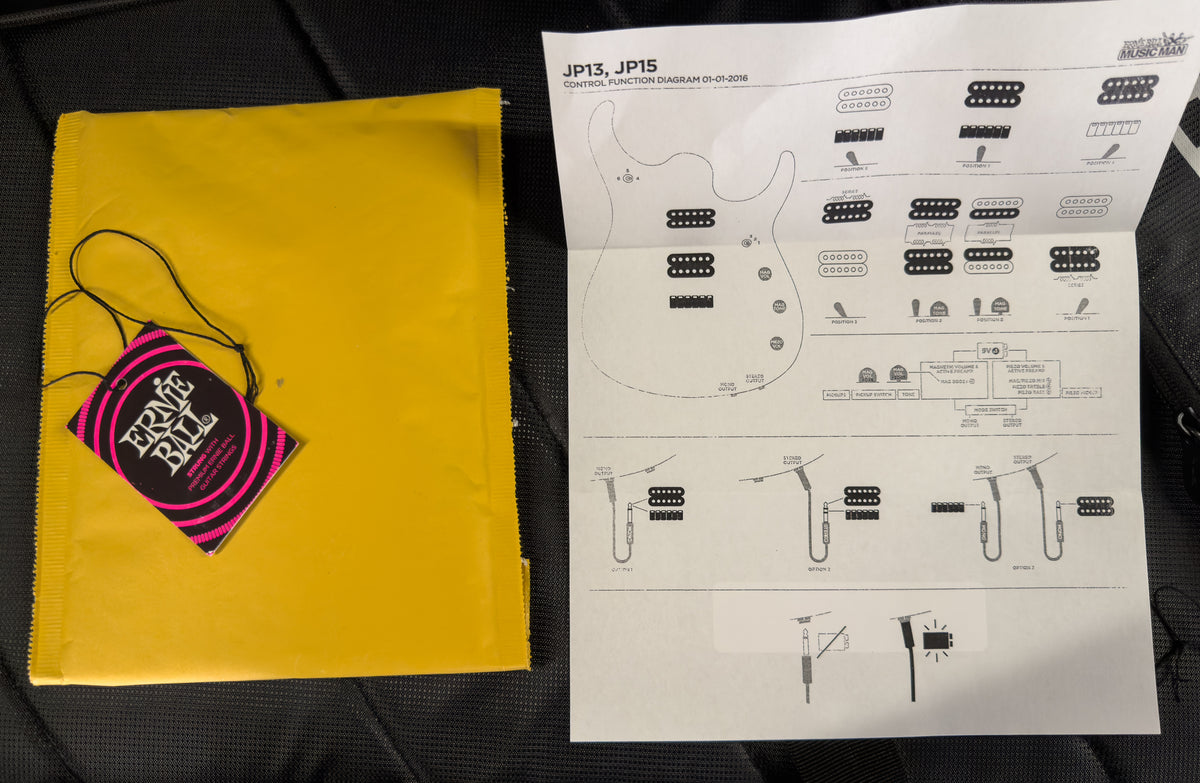 Ernie Ball Music Man JP15 Piezo Cerulean Paradise (854)