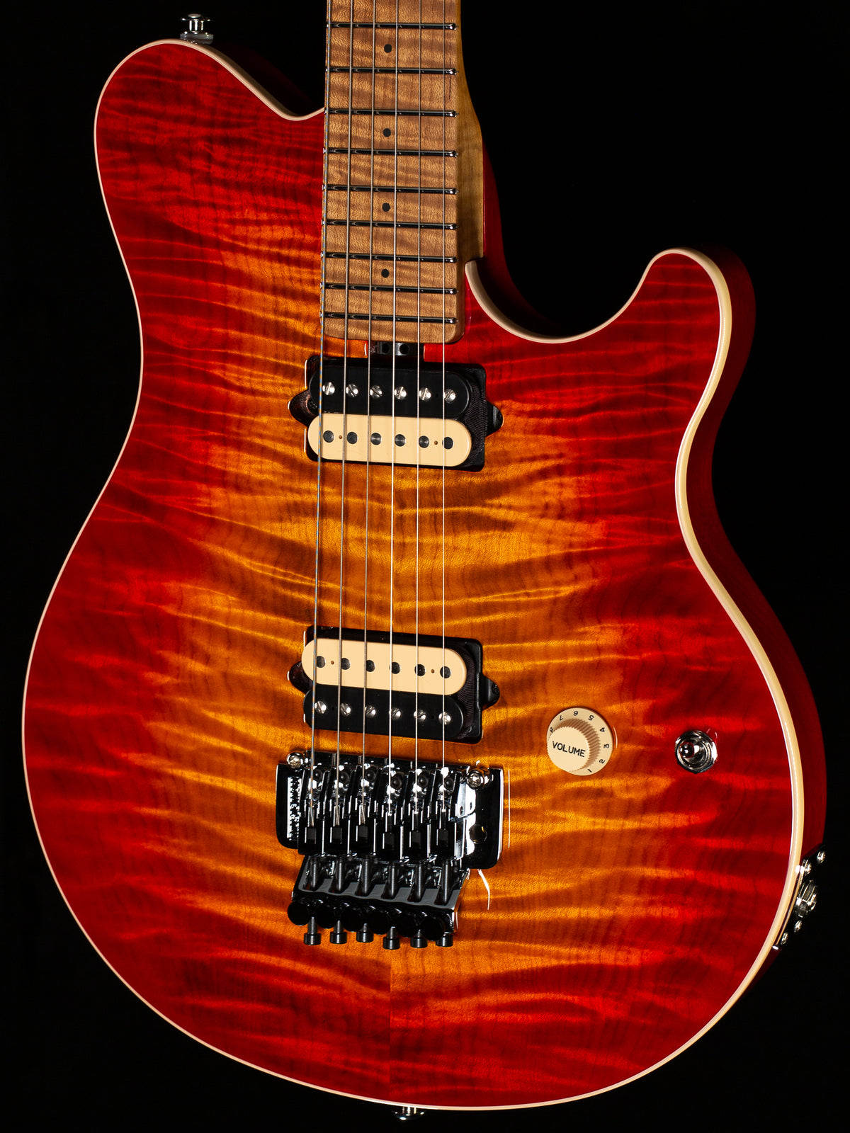Ernie Ball Music Man Willcutt Limited Axis Lava Burst Quilt Floyd Rose (895)