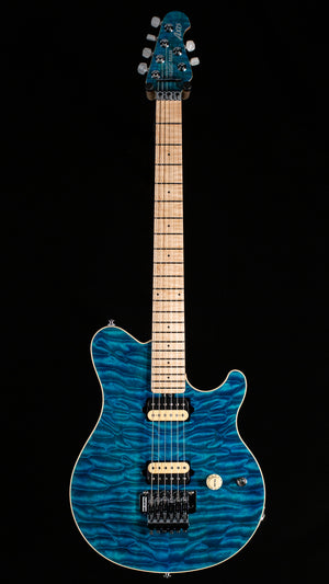 Ernie Ball Music Man 30th Anniversary Axis Anniversary Trans Blue Quilt (510)